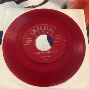 The Dukes I’ll Found A Love / Come On And Rock 45 Rpm Red Vinyl Imperial Repro
